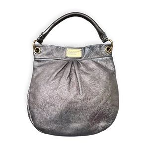 Marc by Marc Jacobs Metallic Grey Leather Classic Q Hillier Hobo